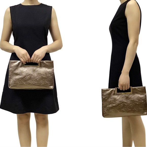 CHARMING TAILOR Fashion PU Leather Handbag Stylish Women Convertible Clutch - Picture 4 of 7